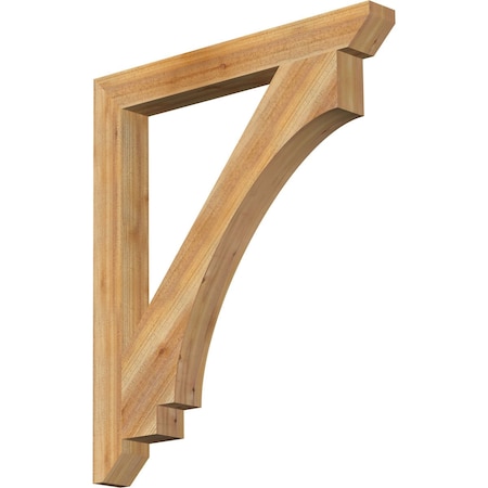 Ekena Millwork Imperial Slat Rough Sawn Bracket, Western Red Cedar, 4"W x 36"D x 42"H BKT04X36X42IMP06RWR